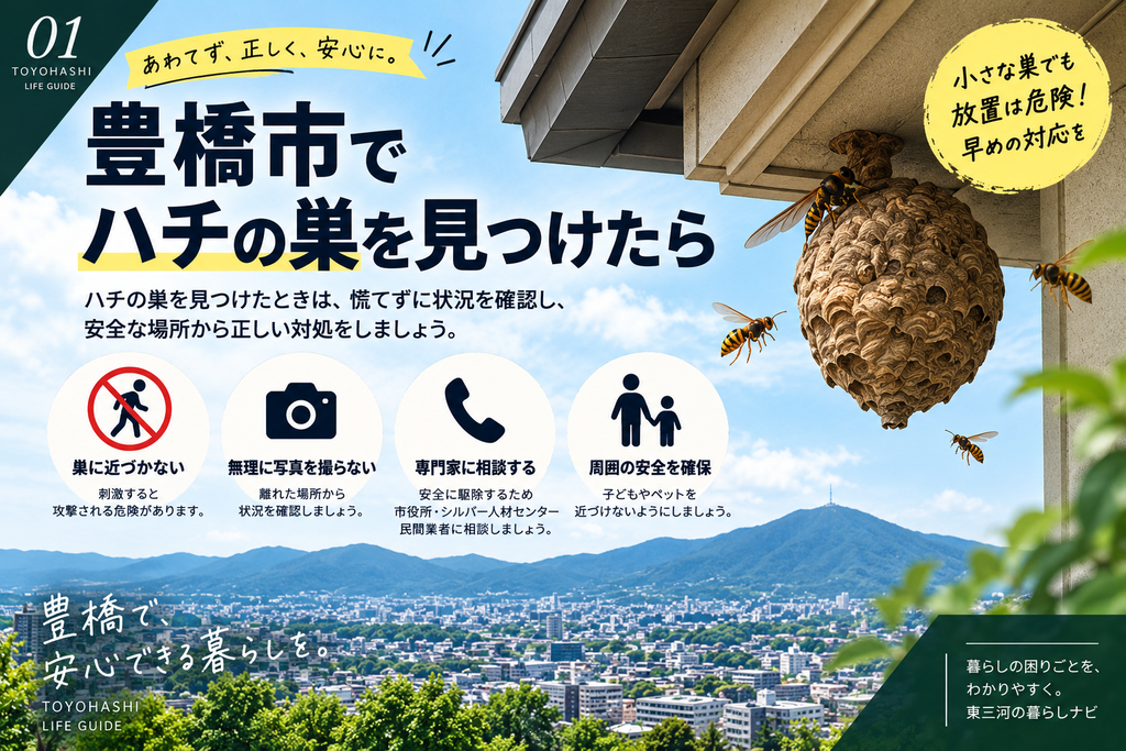 蜂の巣駆除についての説明画像