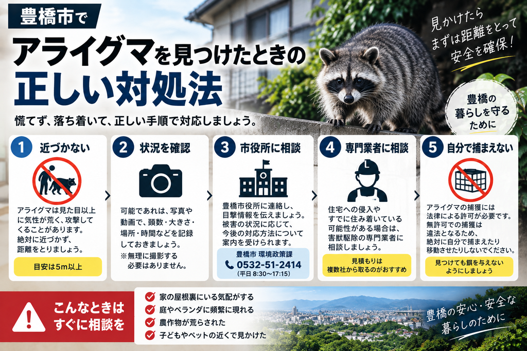 アライグマ駆除ガイドの既存図解